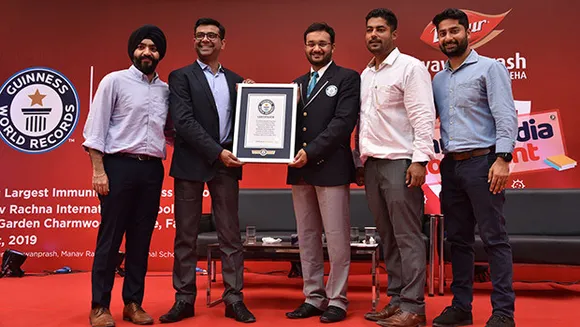 Dabur Chyawanprash sets Guinness World Record with 'Largest Immunity Lesson' for school kids