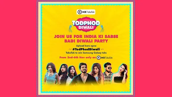 MX TakaTak launches Diwali campaign #TodPhodDiwali