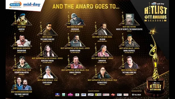 Radio City & Mid-Day successfully culminate Season 3 of Hitlist OTT Awards