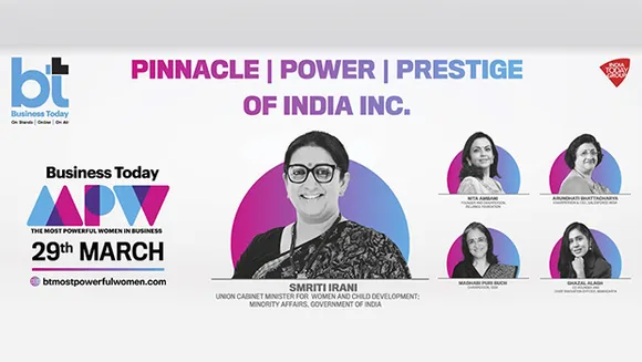 Business Today to host 'Most Powerful Women in Business Awards'