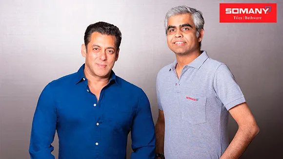 Somany Ceramics signs Salman Khan as the brand's face