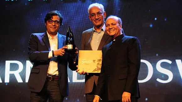 Arnab Goswami bags IAA Media Person and Faye D'souza wins IAA News Anchor of the Year Award