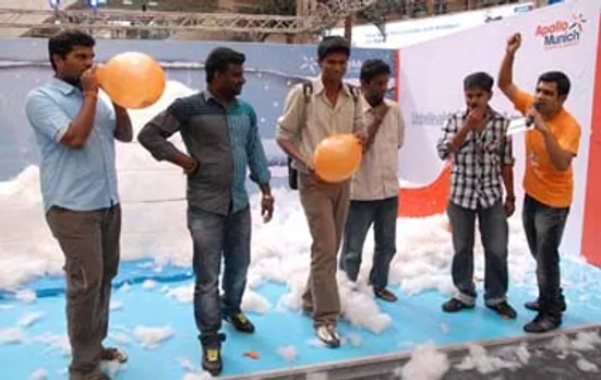 Mudra Max creates snowfall in Chennai for Apollo Munich