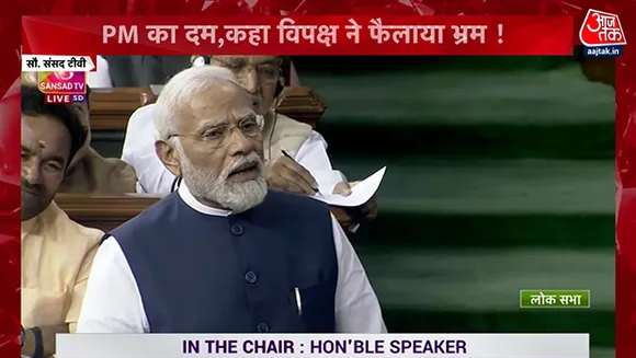 Aaj Tak, India Today top YouTube concurrent viewership during PM Modi's reply to no-trust