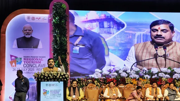 CM Mohan Yadav during the inauguration of Regional Tourism Conclave in Reva MP