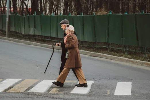 Old people travelling