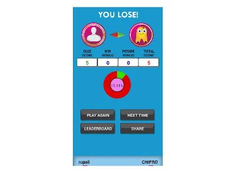 Quizholic app