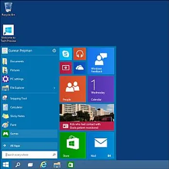 start menu