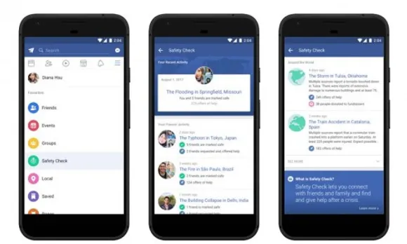 Facebook's safety Check feature gets its own tab