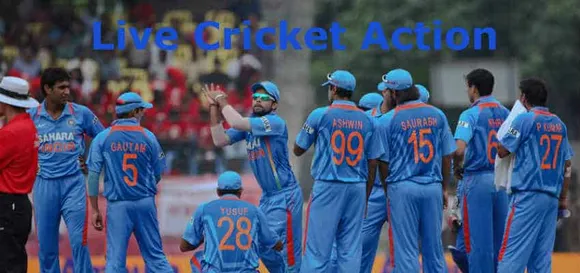 live cricket action