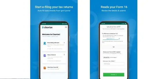 ClearTax mobile app to file Income Tax Return