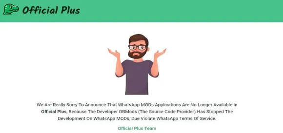 GB WhatsApp - Official Plus shut off WhatsApp MOD