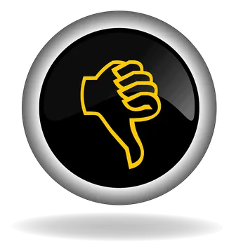 thumb down