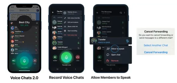 Telegram launches advanced version of Voice Chats for unlimited participants in Channels