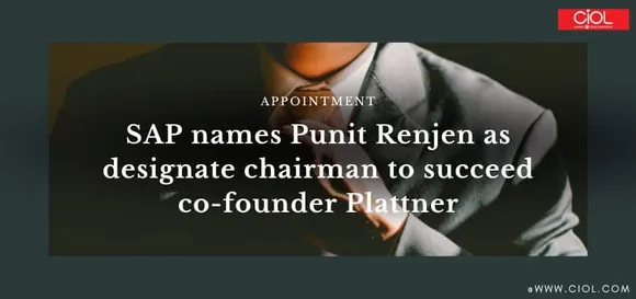 SAP names Punit Renjen as designated chairman to succeed co founder Plattner 1