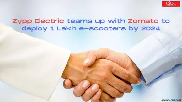 Zypp Electric teams up with Zomato to deploy 1 Lakh e scooters by 2024