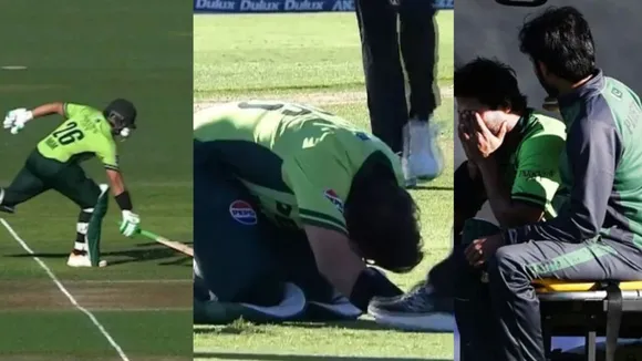  Imam-ul-Haq retired hurt after ball hit helmet