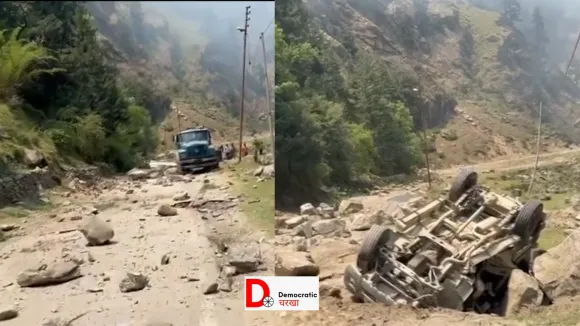 उत्तराखंड के उत्तरकाशी में लैंड स्लाइड
