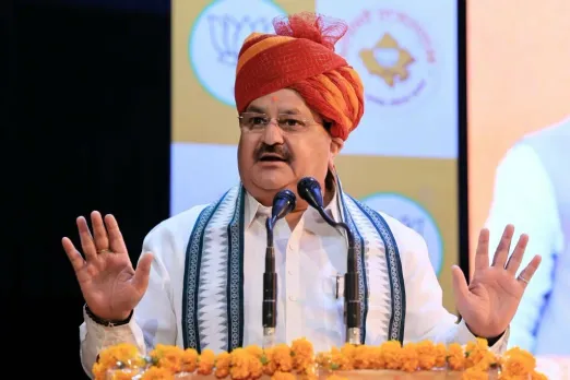 जे पी नड्डा की रांची में जनसभा