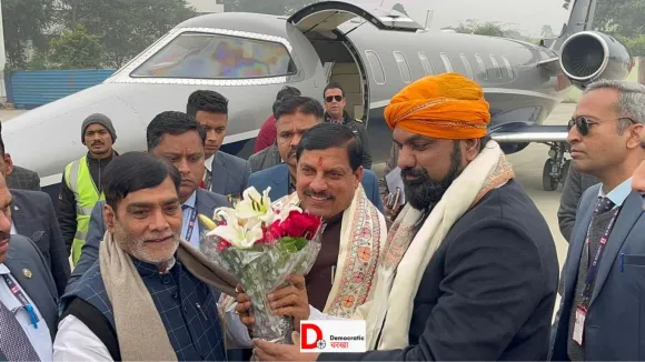 पटना पहुंचे एमपी सीएम मोहन यादव