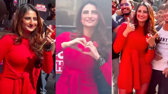Palak Tiwari in Red