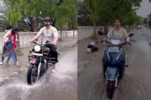 boy girl splash viral video