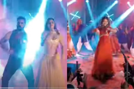 Khesari Lal Yadav dancing with Chahat