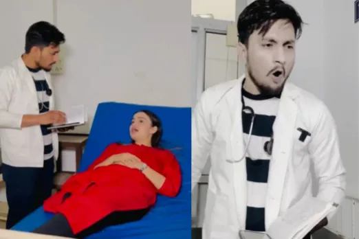 Doctor attending to a female patient