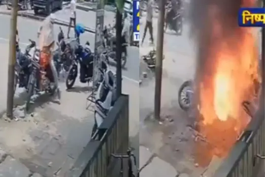 Viral Video: Parked Bullet Bursts Into Flames On Its Own, Here's What to do to Keep Them Safe