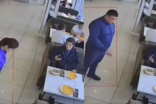 Customer ordering food in a restaurant