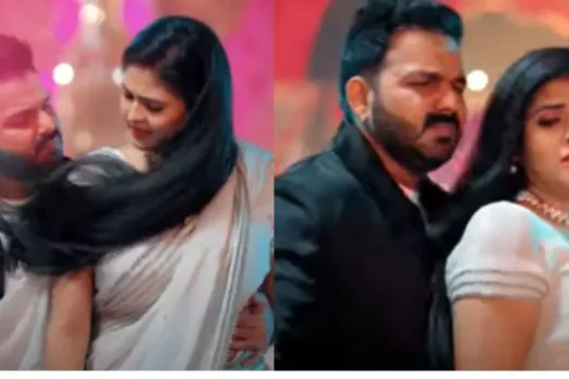 Pawan Singh dancing with Chandani Singh
