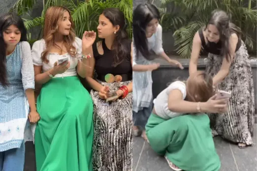 Girl giving tips to her friends
