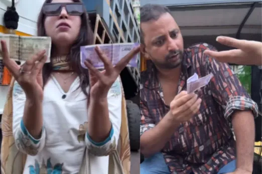 A blind girl outwitting an auto driver