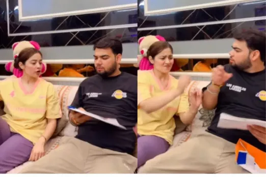 Wife brings medical report to husband