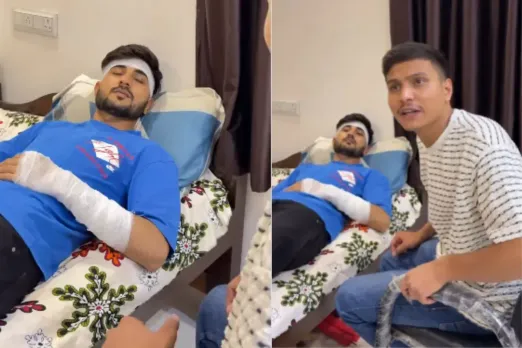 Guests coming to meet an injured person