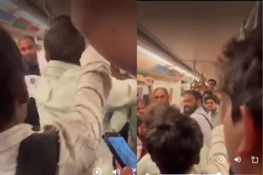 A drunk person fighting with another person