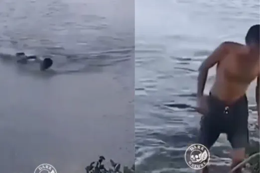 Man bitten by alligator while swimming