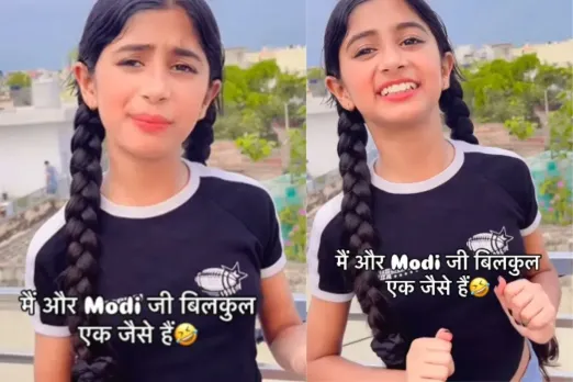 A Minor girl draws similarity between herself and prime minister