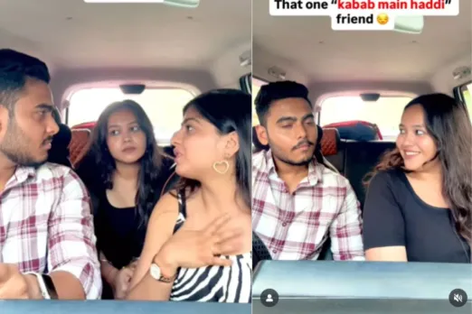 Girl with her bestie and boyfriend