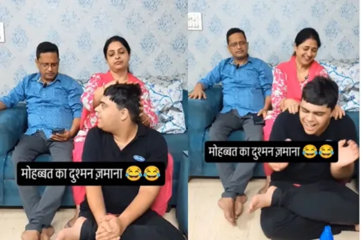Husband sharing his love affair with his wife and son