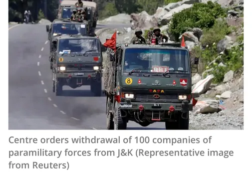 After over a year, MHA orders pull out of over 10,000 forces personnel from J&K