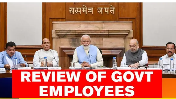 Central government  asked to review service record of employees who have completed 30 years of job