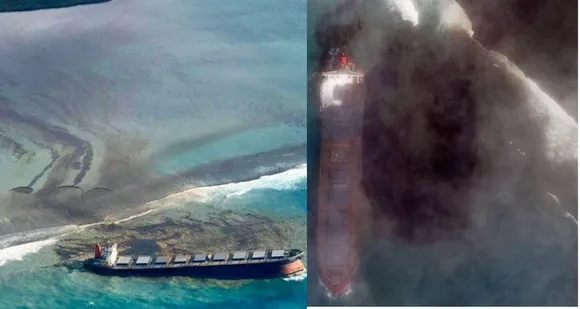 Mauritius declares 'state of environmental emergency' after wrecked ship leaks tonnes of oil