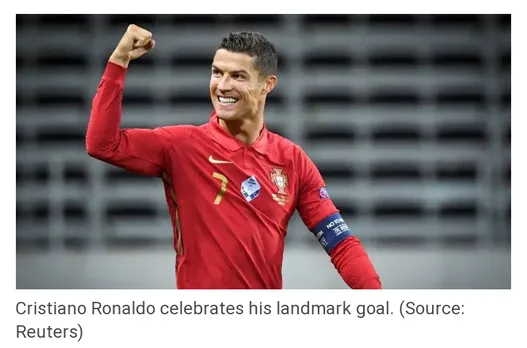 CR7 reaches 101 goal, Portugal beats Sweden in National League