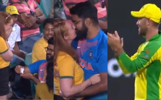 India vs Australia: Proposal at middle of the match
