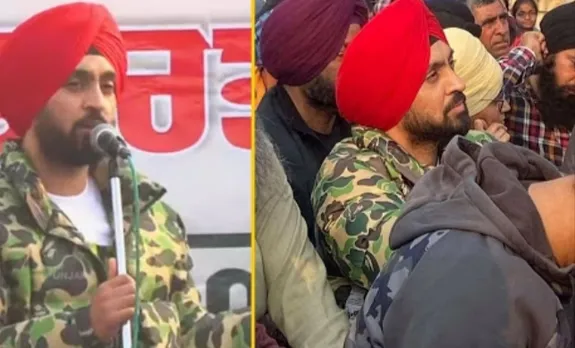 Diljit Dosanjh says "farmers have created history" while addressing protest