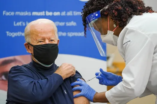 Joe Biden receives first dose of covid-19 vaccine on national television