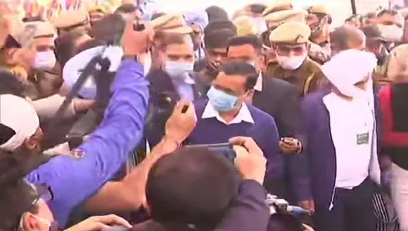Farm protest - Arvind Kejriwal met farmer at Sindhu border