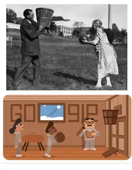 Marking the Inception of Basketball-Google doodle celebrates Dr Naismith's accomplishment to the world