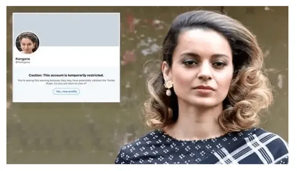 Kangana Ranaut's Twitter account restricted after violent remark on 'Tandav' creators